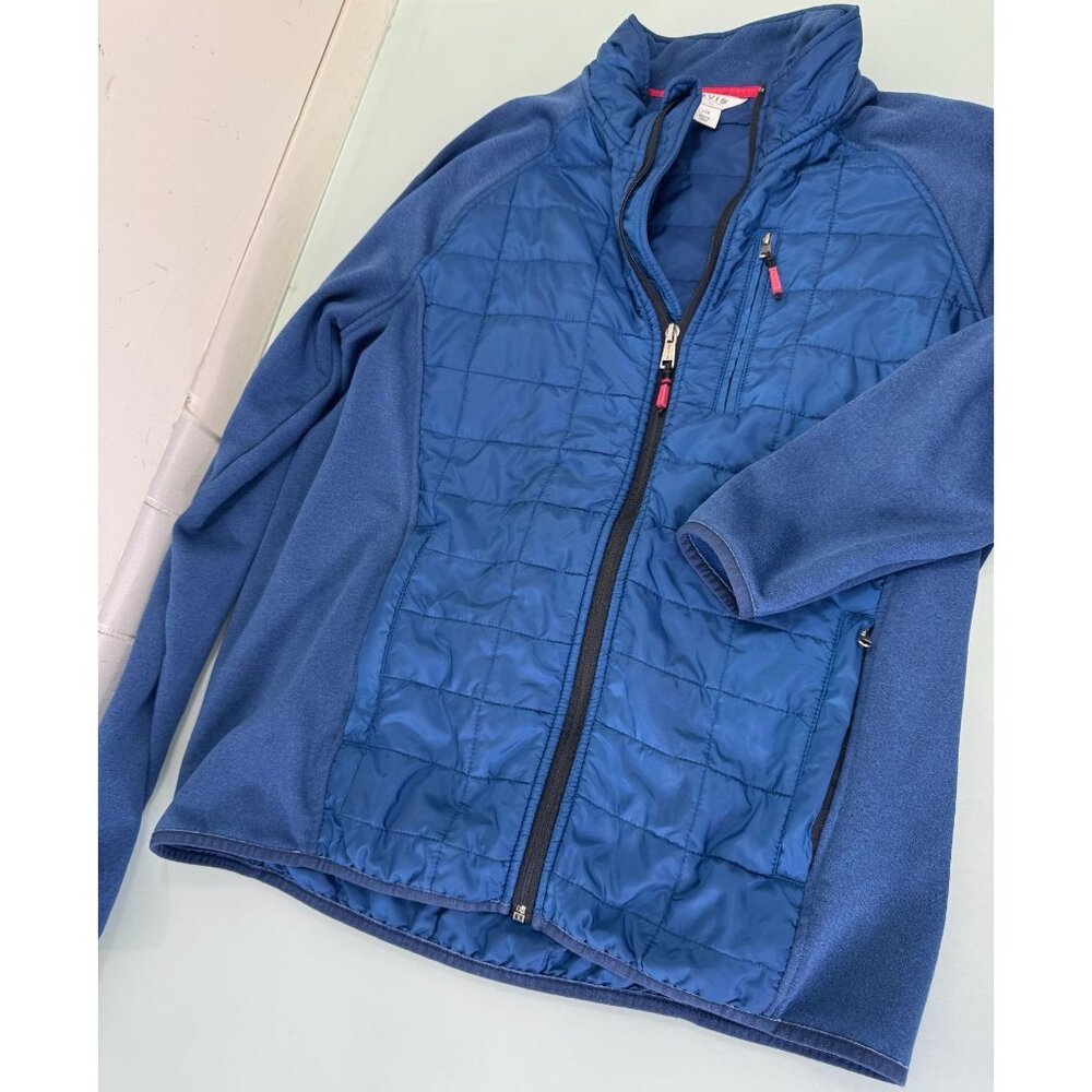 Orvis Puffer Jacket Mens Large L Full Zip Quilted Fleece Outdoor Activewear